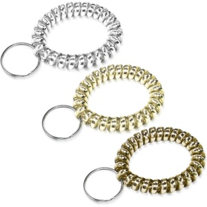 TENOC Spiral Coil Keychain, Anti-lost Key Chain Holder Lanyard Cord for Sauna Outdoor Sports and Gym Pool(G3)