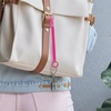 TENOC Spiral Coil Spring Keychain, Anti-lost Key Chain Holder Lanyard Cord with Lobster Clasp(Rose Red)