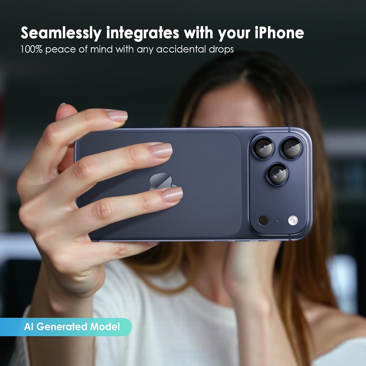 image:imageTENOC Camera Lens Protector for iPhone 16 Pro amp iPhone 16 Pro Max 9H Tempered Glass Camera Screen Cover Metal Individual Ring SilverBlue