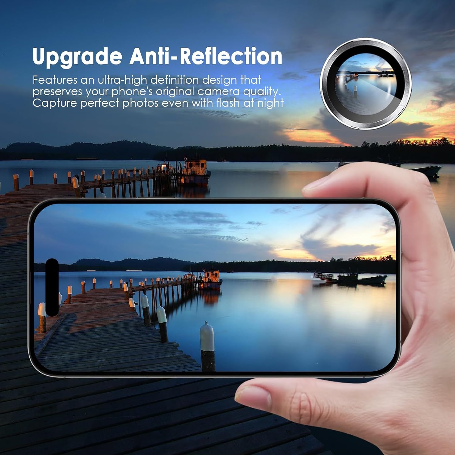 image:imageTENOC Camera Lens Protector for iPhone 16 Pro amp iPhone 16 Pro Max 9H Tempered Glass Camera Screen Cover Metal Individual Ring SilverSilver
