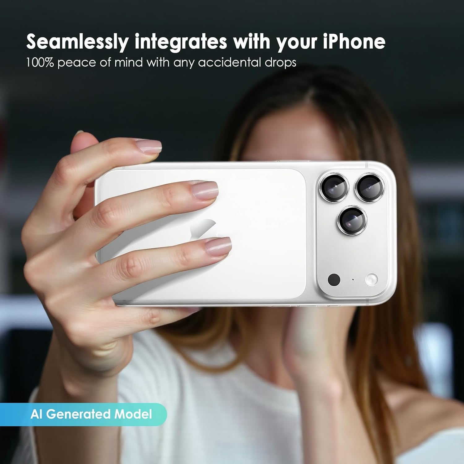image:imageTENOC Camera Lens Protector for iPhone 16 Pro amp iPhone 16 Pro Max 9H Tempered Glass Camera Screen Cover Metal Individual Ring SilverSilver