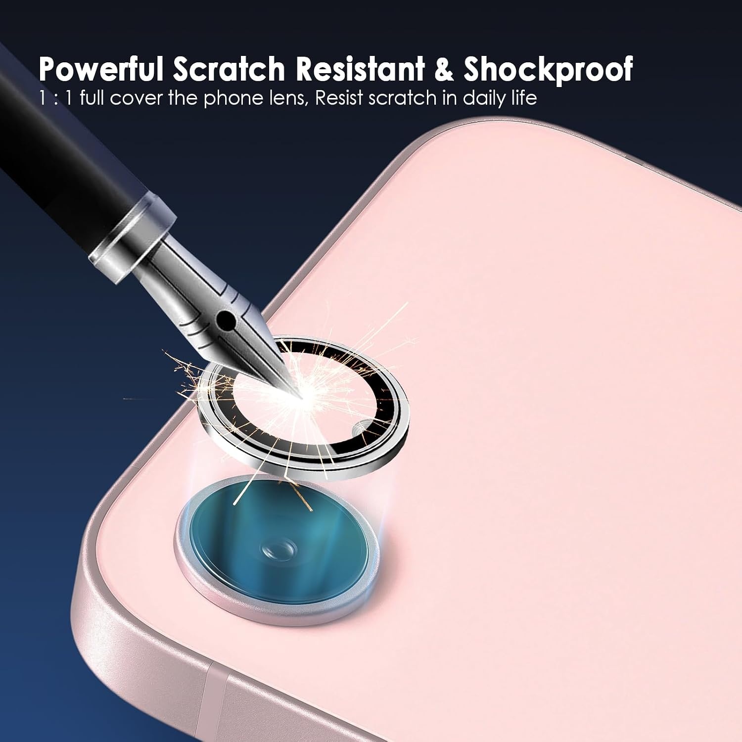 image:imageTENOC Camera Lens Protector for iPhone 16 Pro amp iPhone 16 Pro Max 9H Tempered Glass Camera Screen Cover Metal Individual Ring SilverSilver