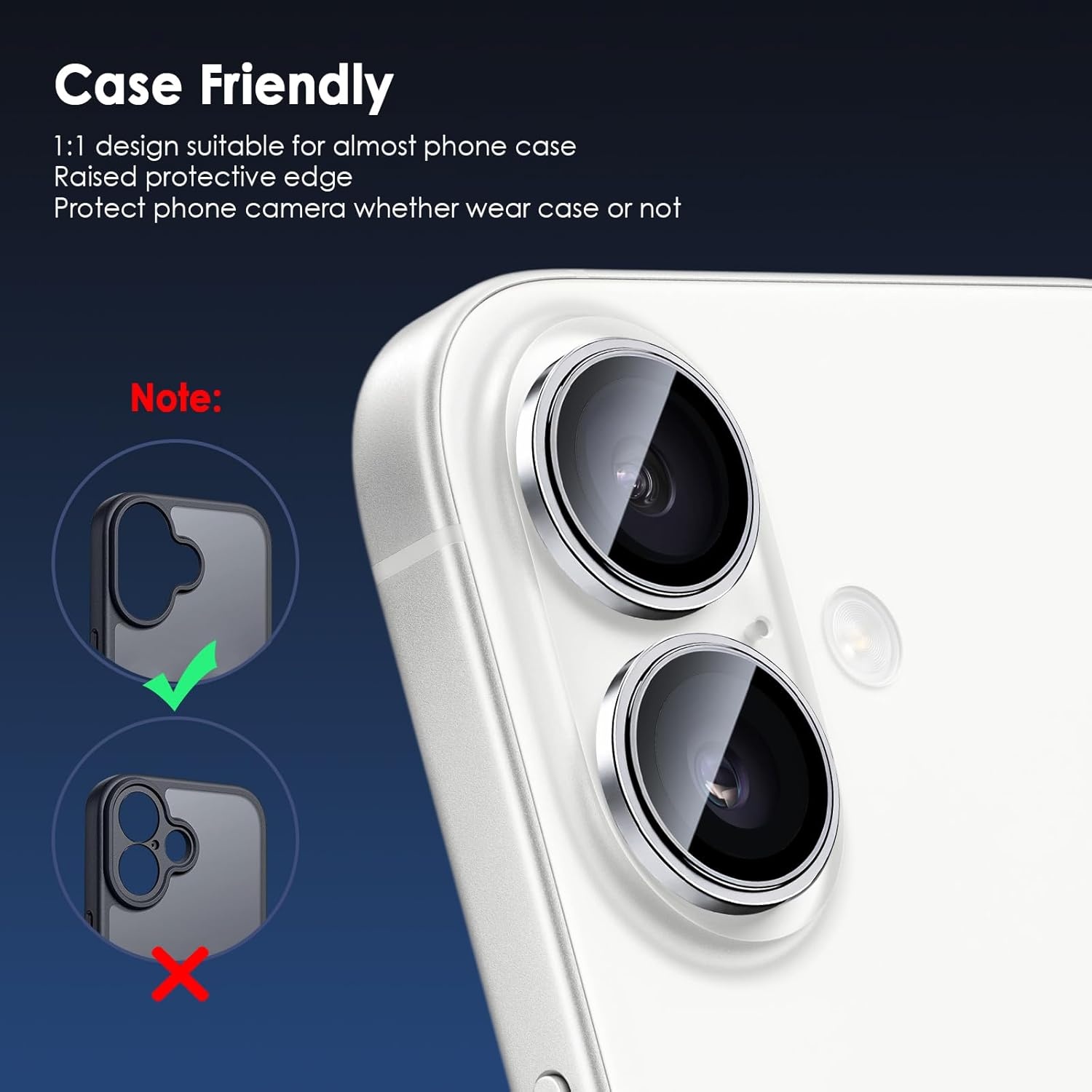 image:imageTENOC Camera Lens Protector for iPhone 16 Pro amp iPhone 16 Pro Max 9H Tempered Glass Camera Screen Cover Metal Individual Ring SilverSilver