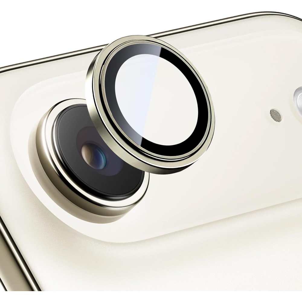 image:imageTENOC Camera Lens Protector for iPhone 16 Pro amp iPhone 16 Pro Max 9H Tempered Glass Camera Screen Cover Metal Individual Ring SilverGold