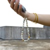 TENOC Beaded Phone Wrist Strap, Cellphone Lanyard Chain, Sparkling Wristlet Bracelet for Women, Amber(B-amazonite)