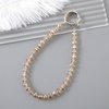 TENOC Beaded Phone Wrist Strap, Cellphone Lanyard Chain, Sparkling Wristlet Bracelet for Women, Amber(C-champagne)