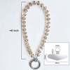 TENOC Beaded Phone Wrist Strap, Cellphone Lanyard Chain, Sparkling Wristlet Bracelet for Women, Amber(C-champagne)