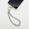 TENOC Beaded Phone Wrist Strap, Cellphone Lanyard Chain, Sparkling Wristlet Bracelet for Women, Amber(C-gray)