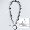 TENOC Beaded Phone Wrist Strap, Cellphone Lanyard Chain, Sparkling Wristlet Bracelet for Women, Amber(C-gray)