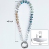 TENOC Beaded Phone Wrist Strap, Cellphone Lanyard Chain, Sparkling Wristlet Bracelet for Women, Amber(C-multicolour)