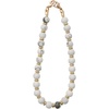 TENOC Beaded Phone Wrist Strap, Cellphone Lanyard Chain, Sparkling Wristlet Bracelet for Women, Amber(B-marble White)
