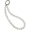 TENOC Beaded Phone Wrist Strap, Cellphone Lanyard Chain, Sparkling Wristlet Bracelet for Women, Amber(C-clear)
