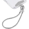 TENOC Metal Phone Wrist Strap, Universal Cellphone Lanyard with Tether Tab, Hands-Free Anti Theft Phone Chain Wristlet(B-silver)