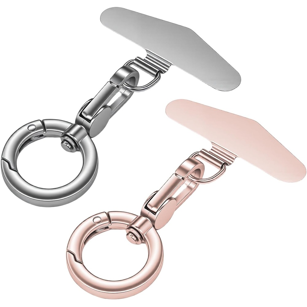 image:imageTENOC Metal Phone Tether with Spring Ring BlackSilverSilverRose Gold