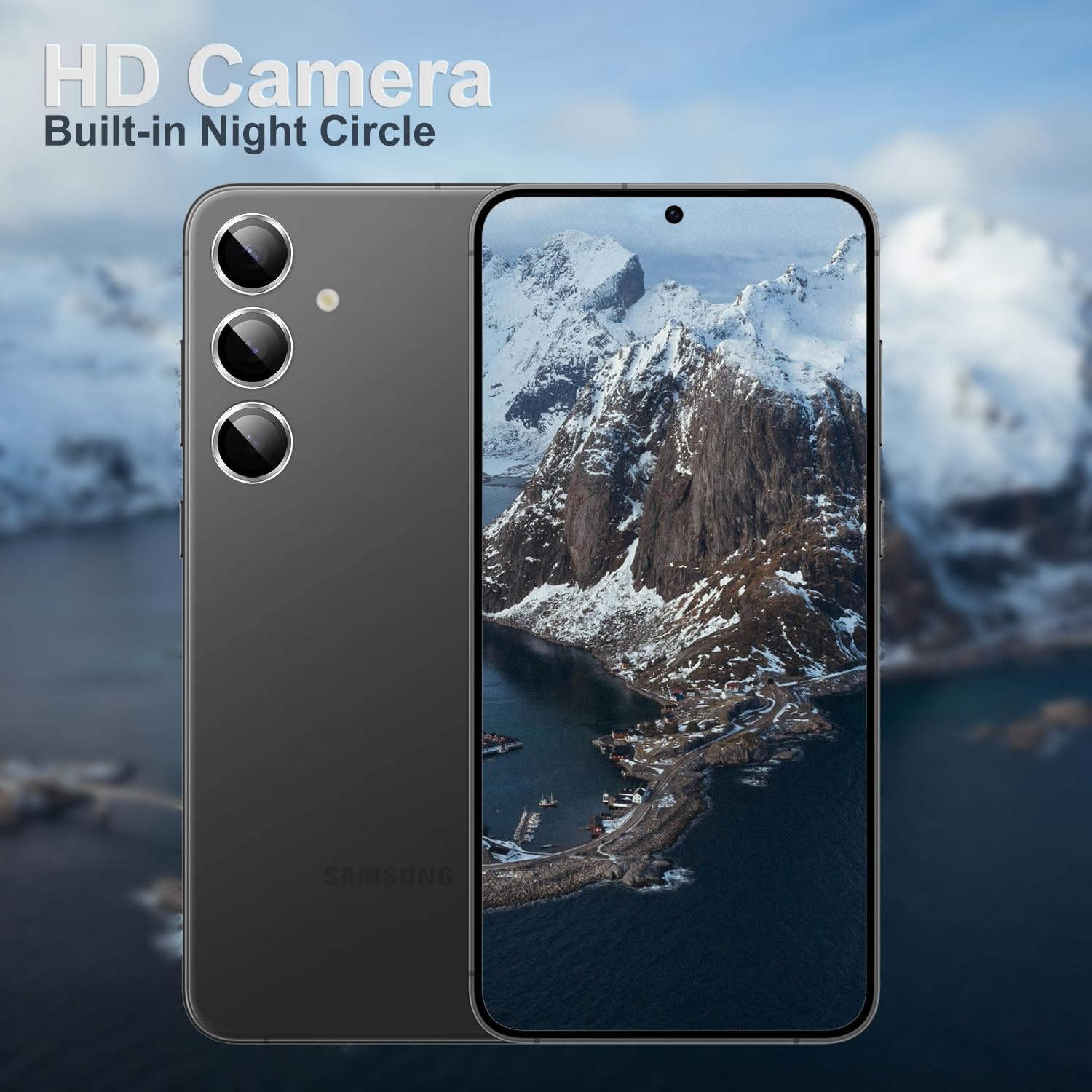 image:imageTENOC Camera Lens Protector for Samsung Galaxy Z Flip 7 BlackSilver