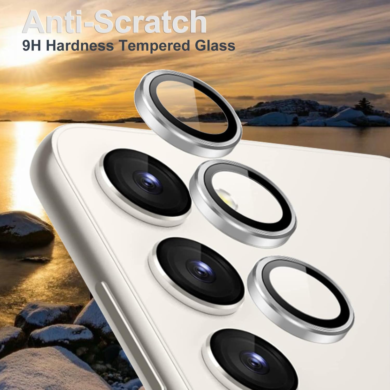 image:imageTENOC Camera Lens Protector for Samsung Galaxy Z Flip 7 BlackSilver