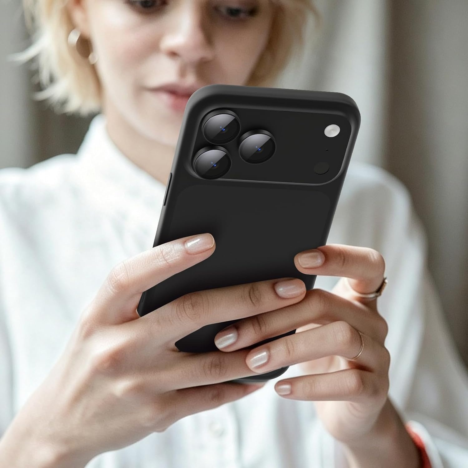 image:imageTENOC Camera Lens Protector for iPhone 18 Pro amp 18 Pro Max SilverBlack