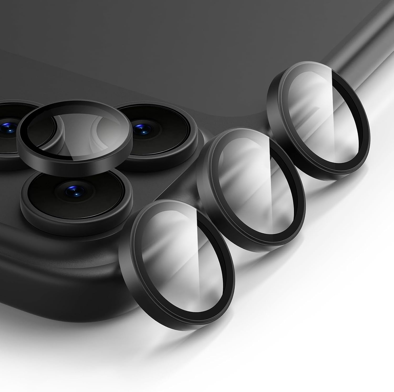 image:imageTENOC Camera Lens Protector for iPhone 18 Pro amp 18 Pro Max SilverBlack