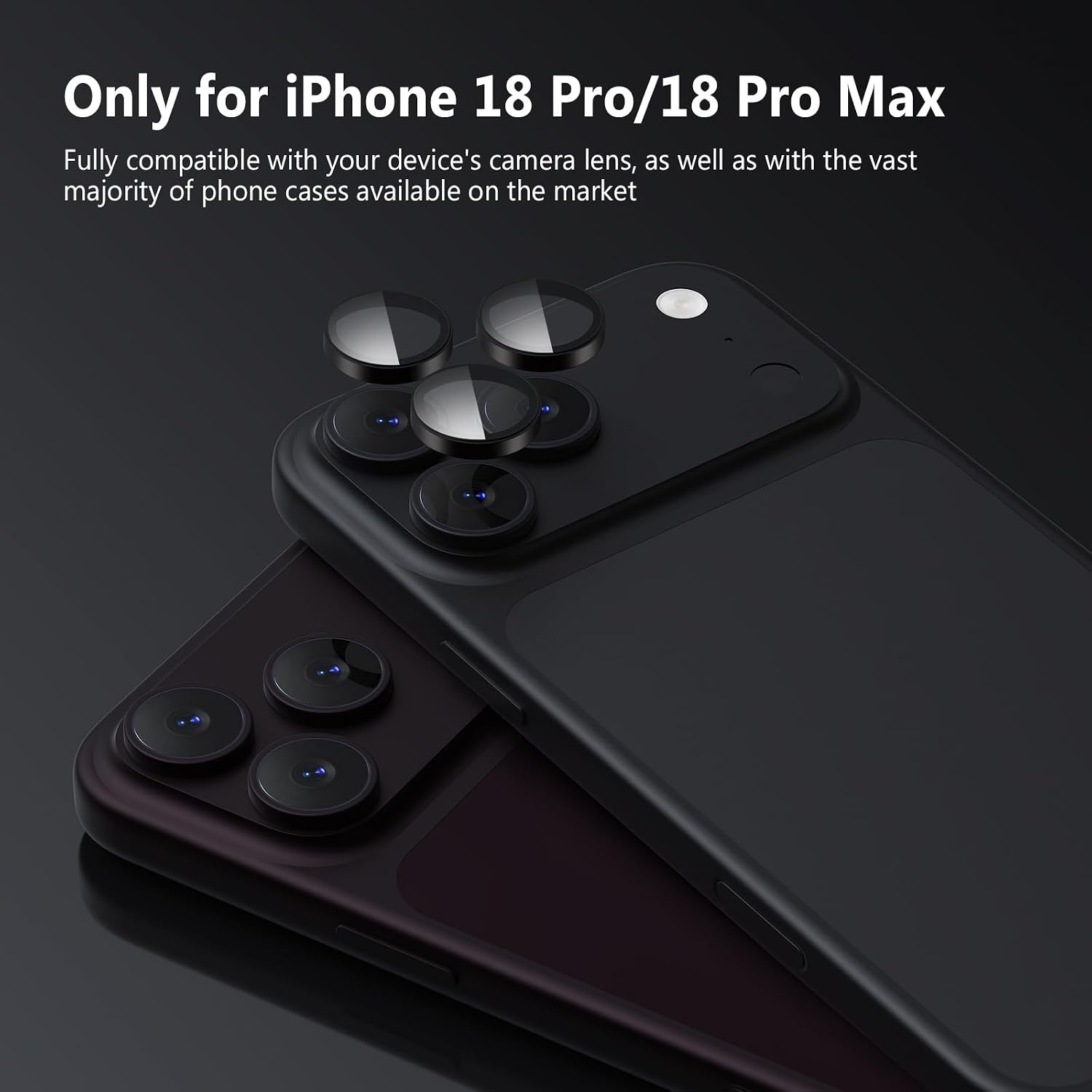 image:imageTENOC Camera Lens Protector for iPhone 18 Pro amp 18 Pro Max SilverBlack
