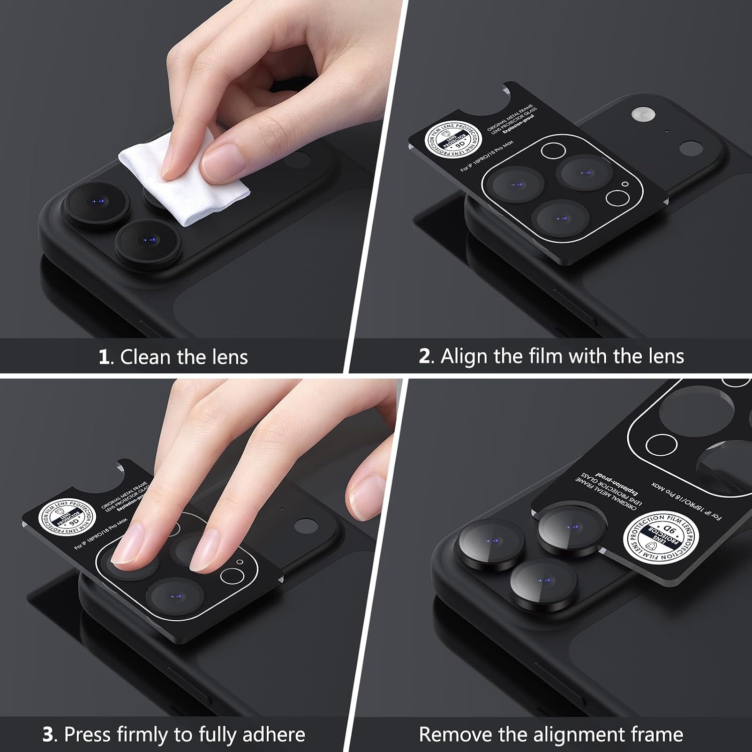 image:imageTENOC Camera Lens Protector for iPhone 18 Pro amp 18 Pro Max SilverBlack