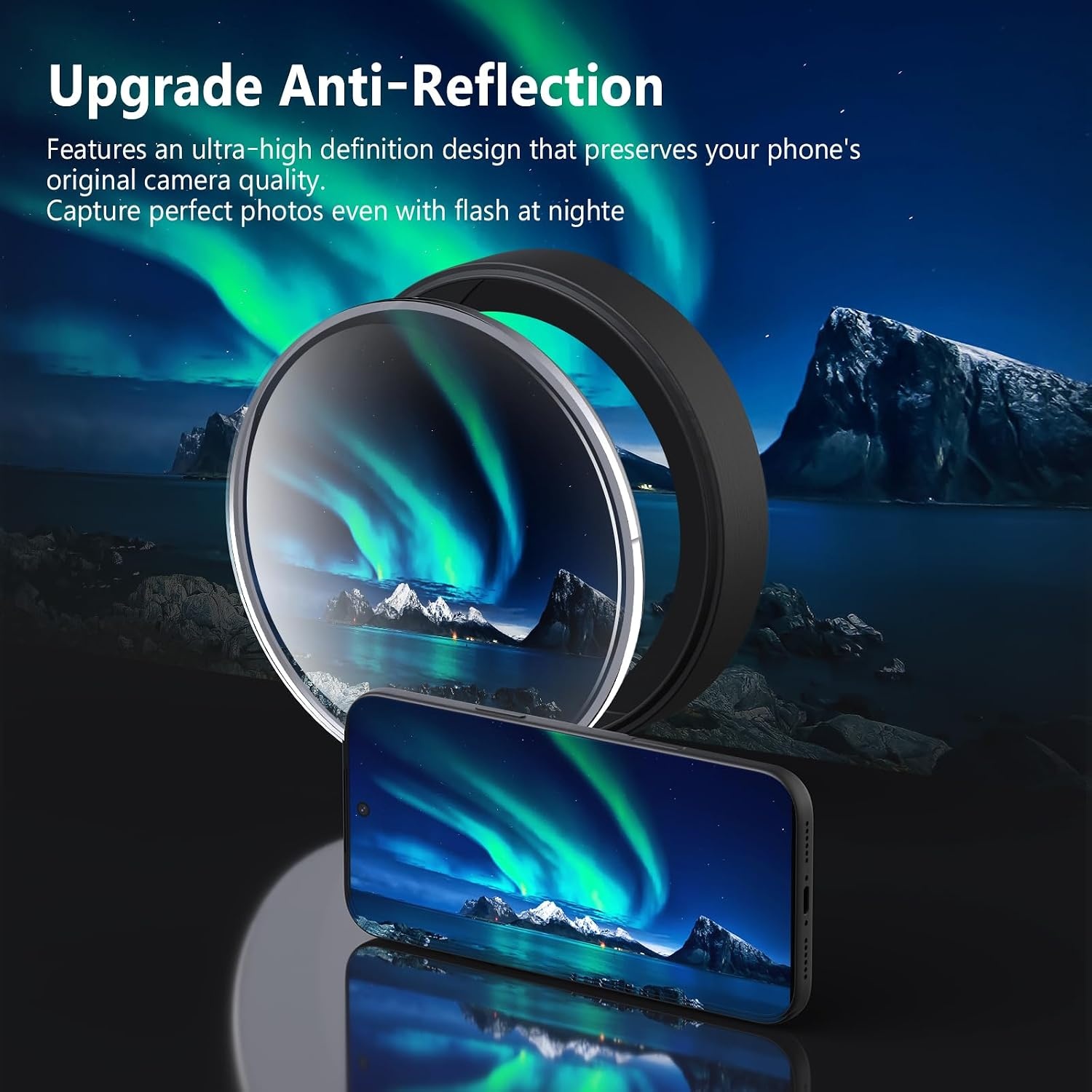 image:imageTENOC Camera Lens Protector for iPhone 18 Pro amp 18 Pro Max SilverBlack