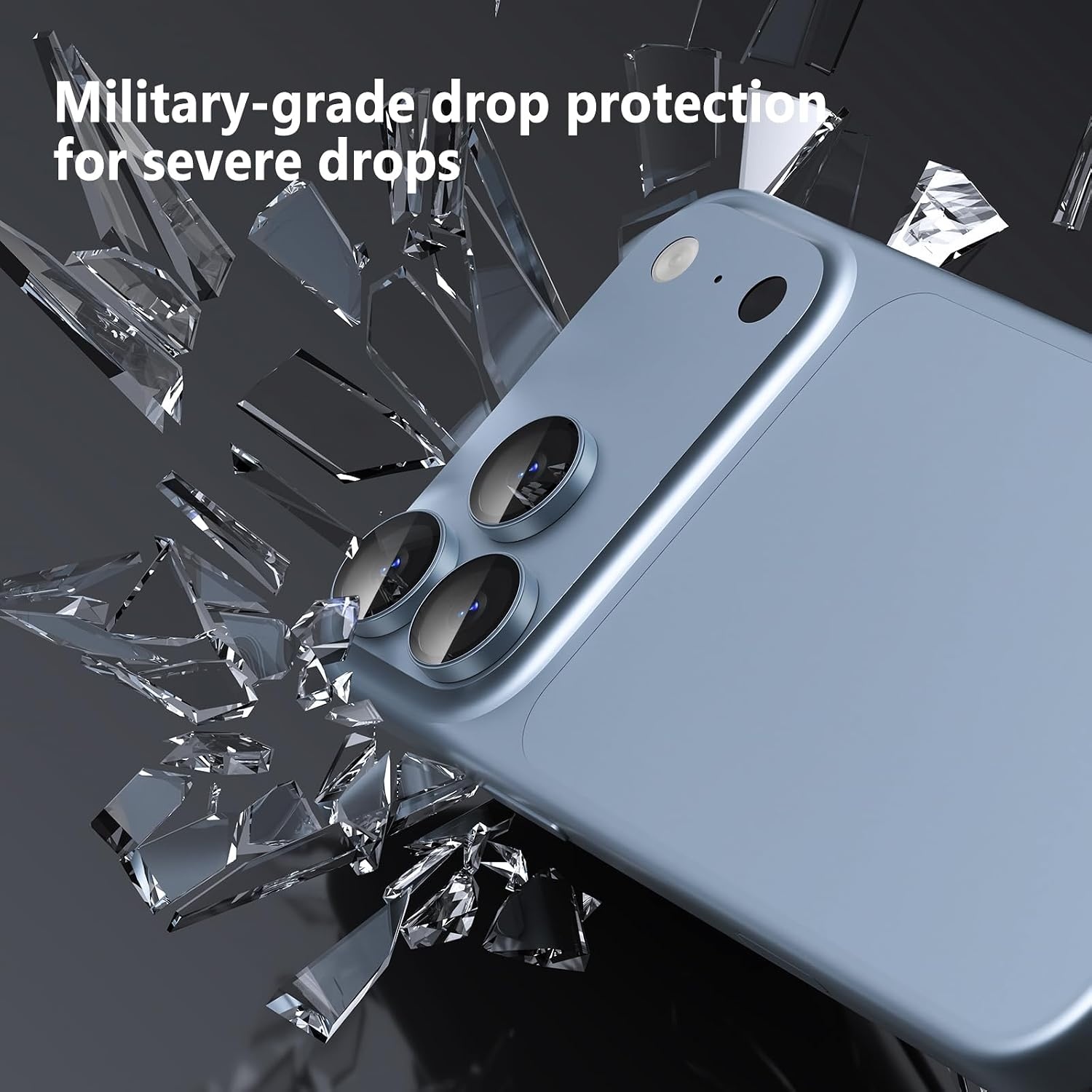 image:imageTENOC Camera Lens Protector for iPhone 18 Pro amp 18 Pro Max SilverBlue