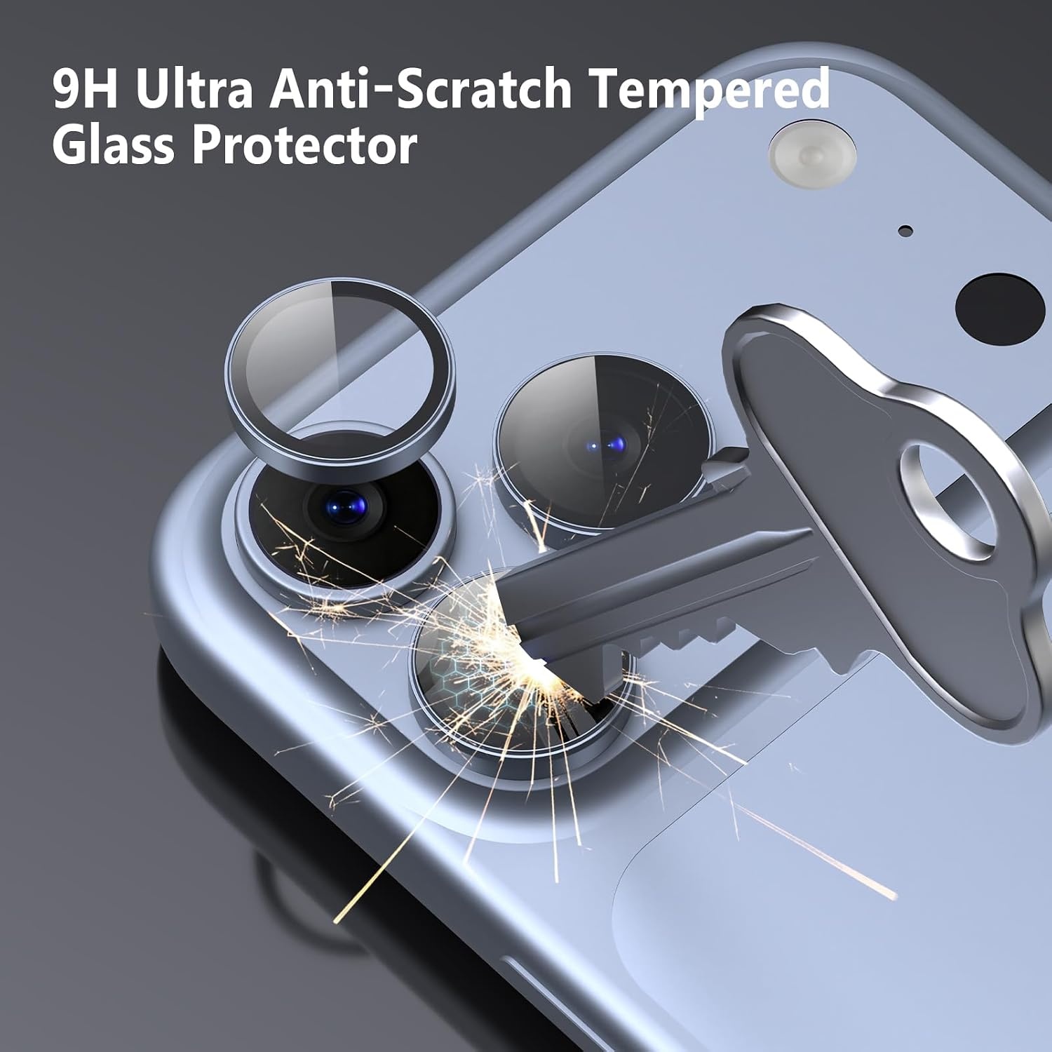 image:imageTENOC Camera Lens Protector for iPhone 18 Pro amp 18 Pro Max SilverBlue