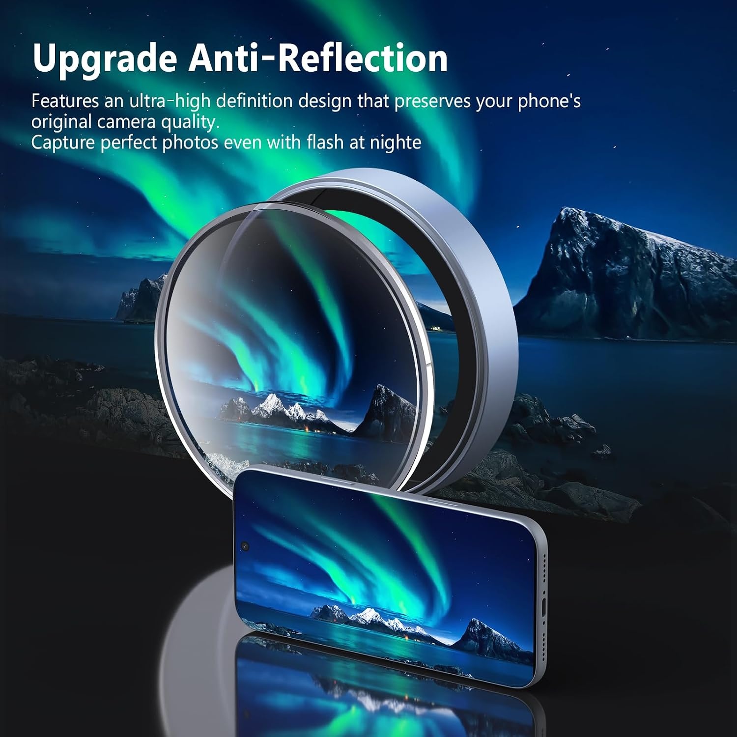 image:imageTENOC Camera Lens Protector for iPhone 18 Pro amp 18 Pro Max SilverBlue