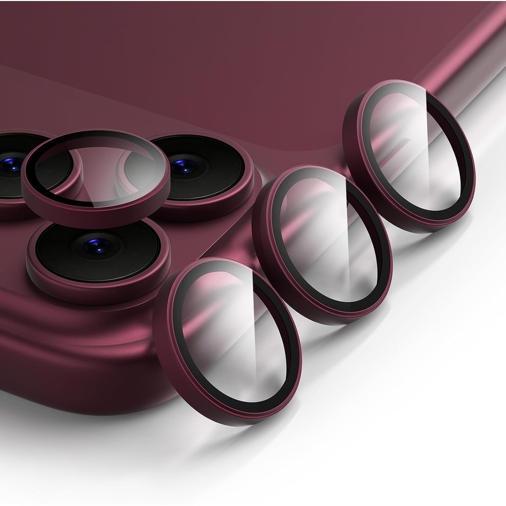 image:imageTENOC Camera Lens Protector for iPhone 18 Pro amp 18 Pro Max SilverRed