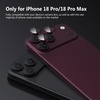 TENOC Camera Lens Protector for iPhone 18 Pro & 18 Pro Max, Silver(Red)
