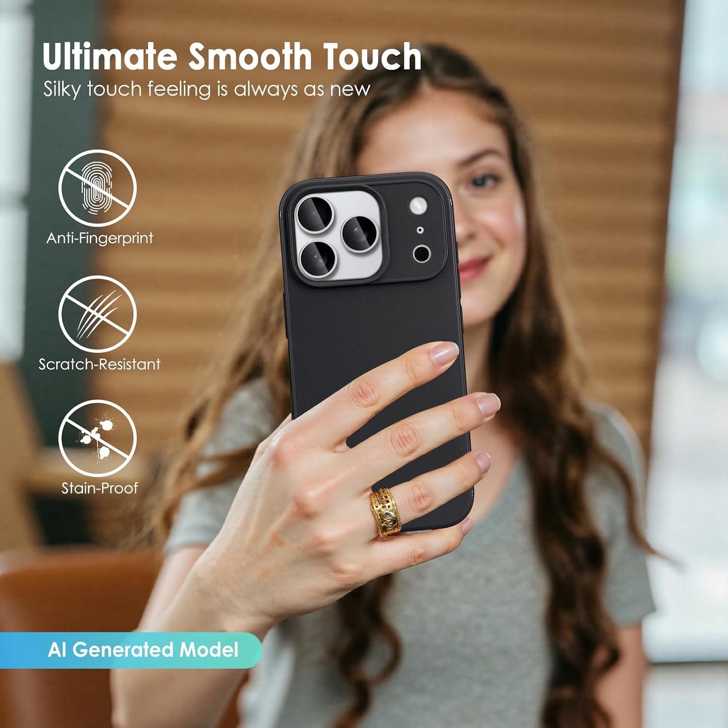 image:imageTENOC Phone Case Compatible with iPhone 17 Pro amp iPhone 18 Pro 63 InchBlack