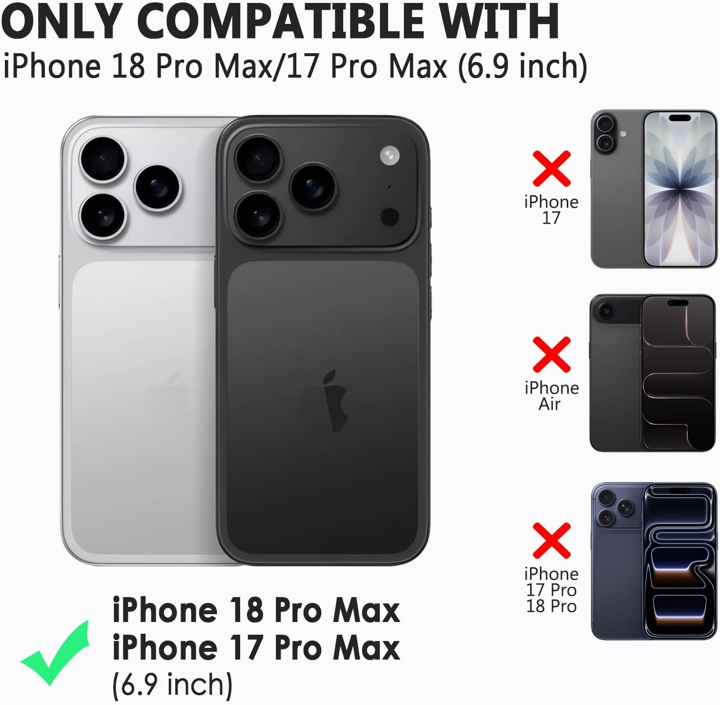 image:imageTENOC Phone Case Compatible with iPhone 17 Pro amp iPhone 18 Pro 63 InchClear Glitter