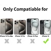 TENOC Phone Case Compatible with iPhone 17 Pro & iPhone 18 Pro 6.3 Inch(Black)