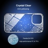 TENOC Phone Case Compatible with iPhone 17 Pro & iPhone 18 Pro 6.3 Inch(Clear Glitter)