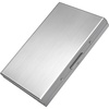 TENOC Business Card Case 1 Pack, Premium Aluminum Metal Credit Card Holder for Men & Women, Slim Hard Shell Wallet with 6 Accordion Slots for ID, Cash & Travel, RFID Blocking (Brushed Silver)