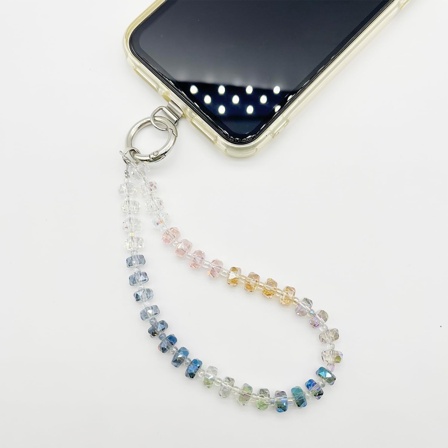 image:imageTENOC Beaded Phone Wrist Strap BurgundyCmulticolour