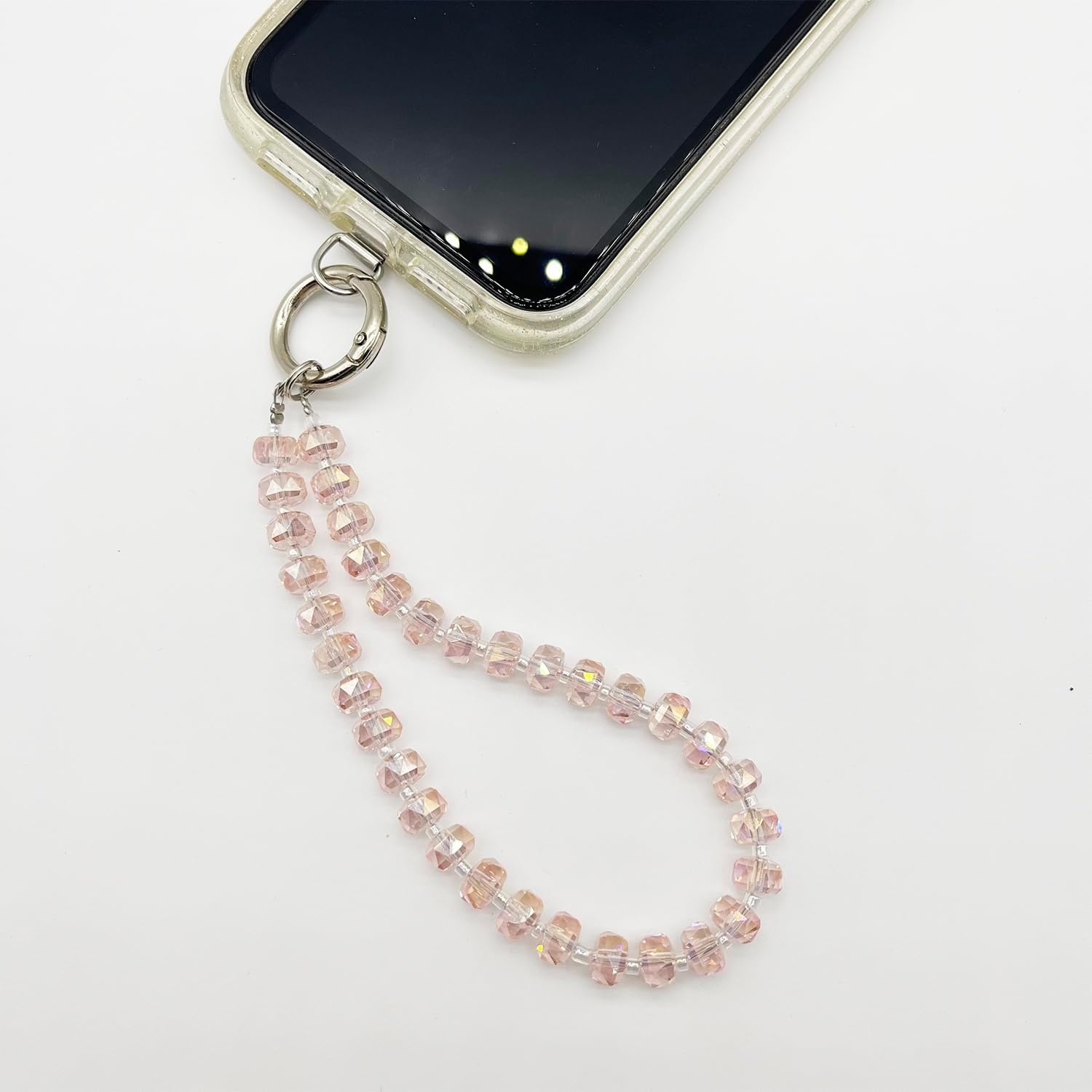 image:imageTENOC Beaded Phone Wrist Strap BurgundyCpink