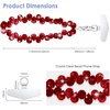 TENOC Beaded Phone Wrist Strap, Burgundy(A-burgundy)