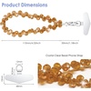 TENOC Beaded Phone Wrist Strap, Burgundy(A-caramel Brown)