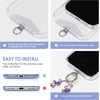 TENOC Beaded Phone Wrist Strap, Burgundy(A-iridescent Tanzanite Blue Violet)