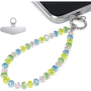 TENOC Beaded Phone Wrist Strap, Burgundy(C-colorful)