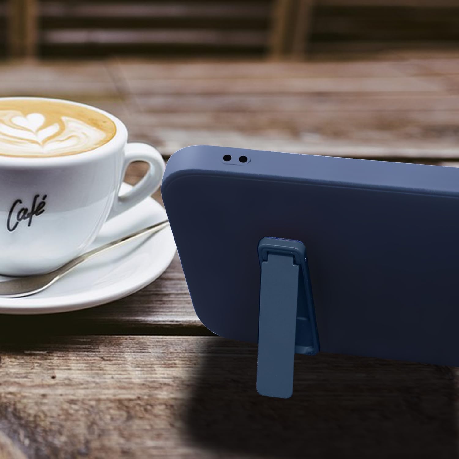 image:imagePhone Kickstand Universal Protable Sticky Vertical and Horizontal Stand Adjustable Holder for Cell Phone Case BlueBlue