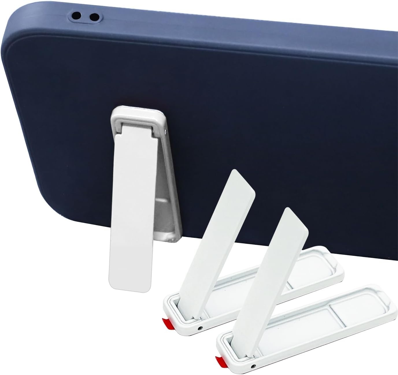image:imagePhone Kickstand Universal Protable Sticky Vertical and Horizontal Stand Adjustable Holder for Cell Phone Case BlueWhite