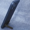 Phone Kickstand Universal Protable Sticky Vertical and Horizontal Stand Adjustable Holder for Cell Phone Case, Blue(Black)