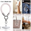 Spiral Wrist Strap, Phone Lanyard with Tether Tab(Pink)