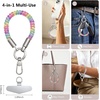 Spiral Wrist Strap, Phone Lanyard with Tether Tab(Rainbow)