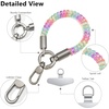 Spiral Wrist Strap, Phone Lanyard with Tether Tab(Rainbow)